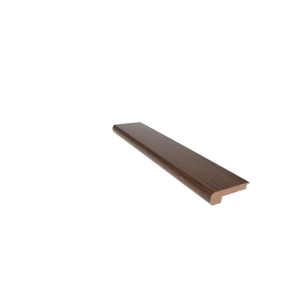 Stair Nose Arabica Oak 0.75 in. T x 20.75 in. W x 78 in. L Matte Solid Hardwood Trim - Hercitys