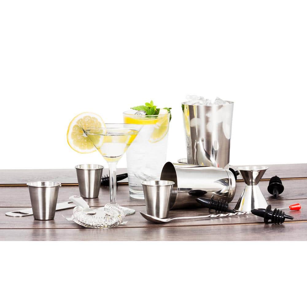 Wine and Cocktail Mixing Bar Set with Essential Barware Tools – 16-Piece - Hercitys