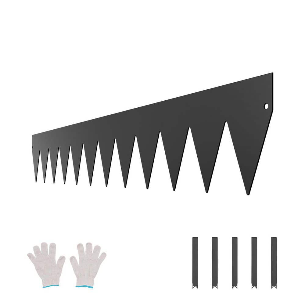 Steel Landscape Edging, Set of 3, 40 x 6 in. Rust-Resistant Metal Garden Border, Flexible Lawn Edging, black - Hercitys