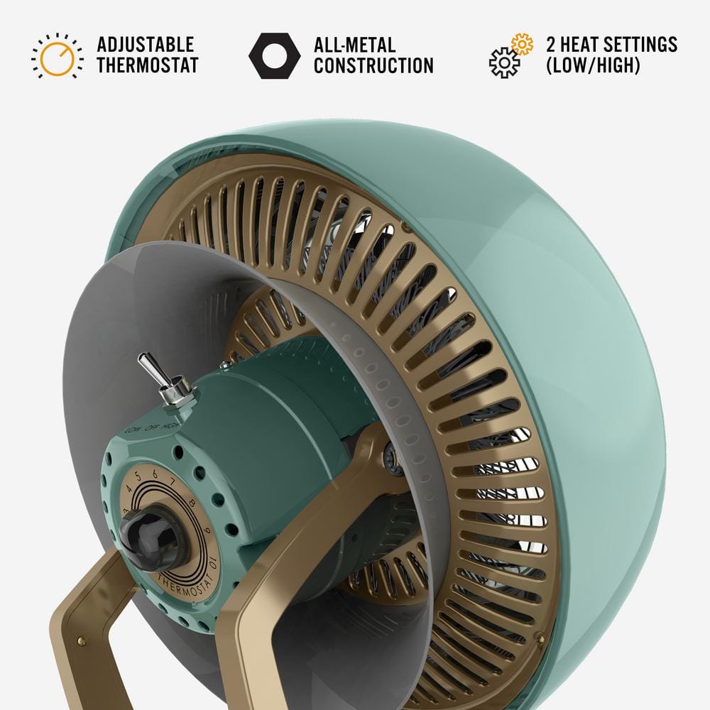 VHeat 5119 BTU Fan Heater Electric Furnace with Advanced Safety Features - Hercitys