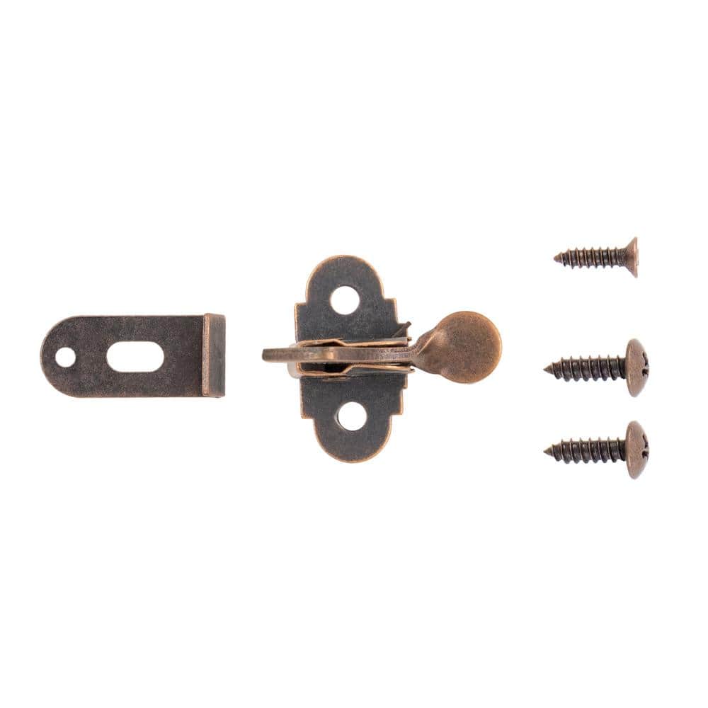 Catches 11/16 in. Statuary Bronze Door Catch Elbow Catch (25-Pack) - Hercitys