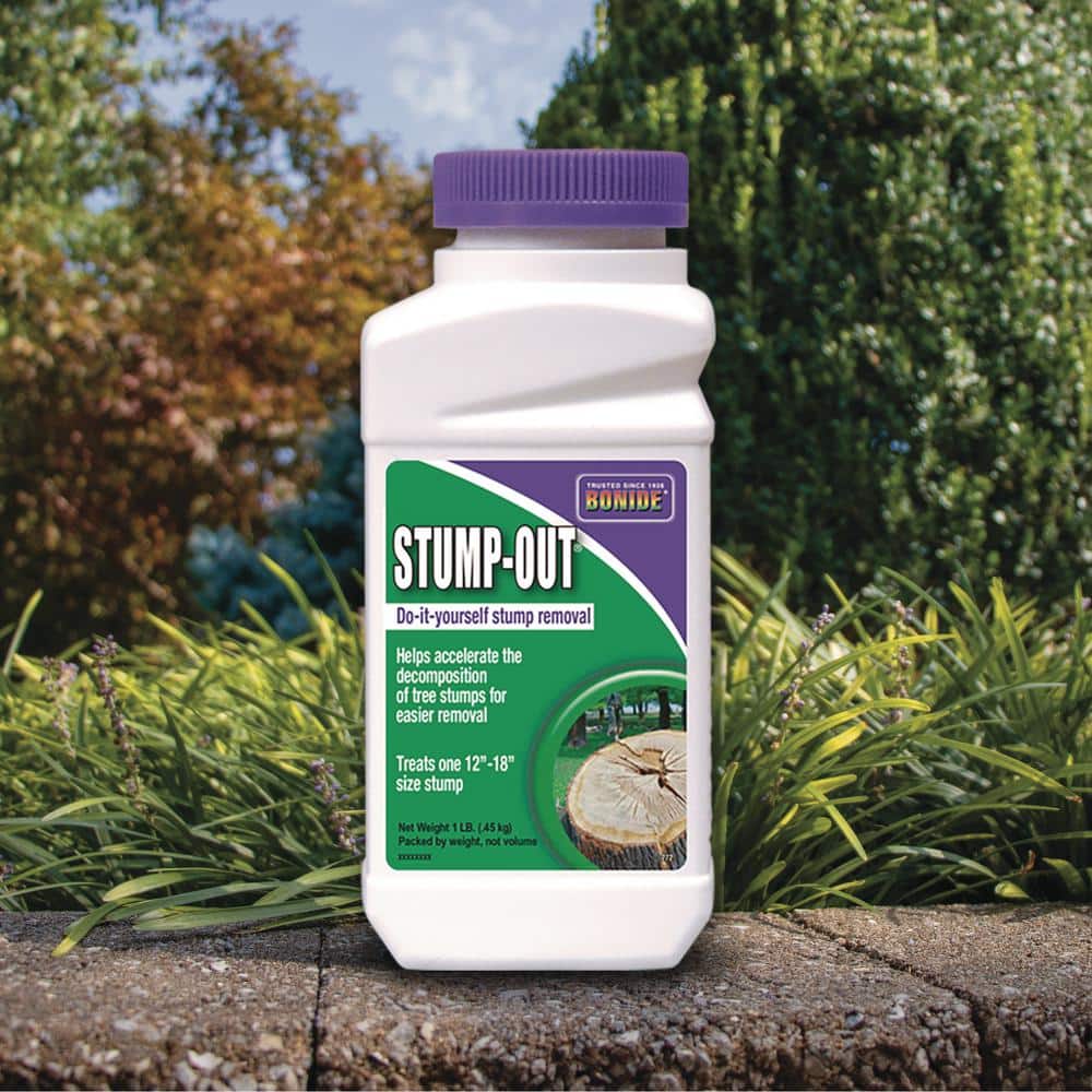 Stump-Out Granules, Do-it-Yourself At Home Stump Removal Pellets, 1 lb. Fast-Acting Formula for Outdoor Use - Hercitys