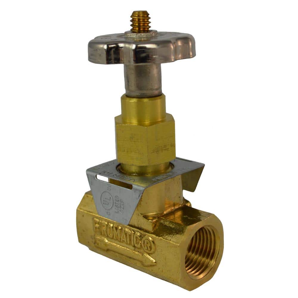 Firomatic 3/8 in. Brass Straight Valve - Hercitys