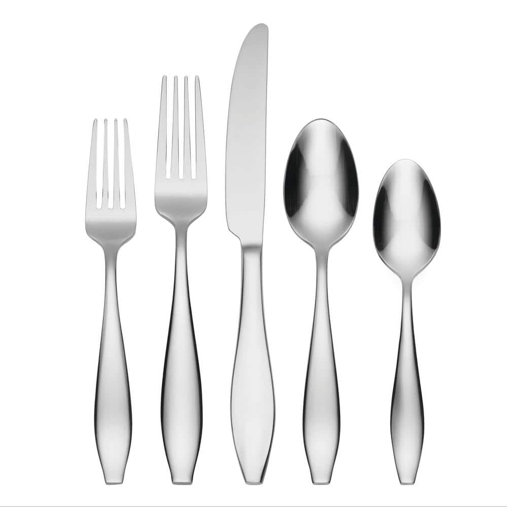 Comet 65-Piece Silver 18/0-Stainless Steel Flatware Set (Service For 12) - Hercitys