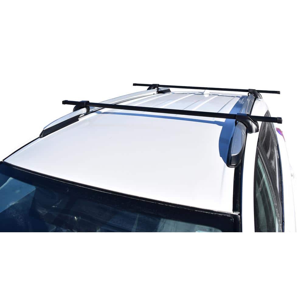SteelTop 58 in. 165 lbs. Capacity Cross Rail System Roof Rack - Hercitys