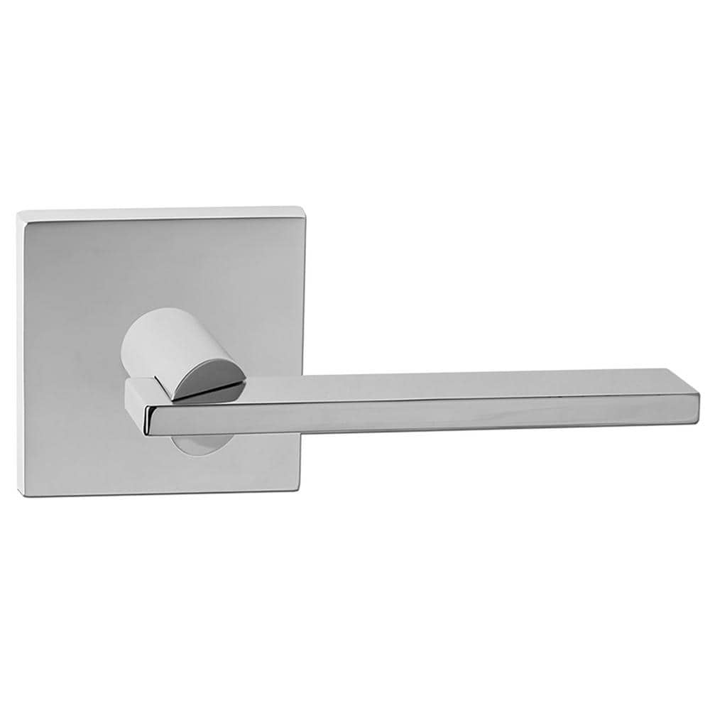 Bravura Raleigh 943-7 Privacy (Bed/Bath) Door Lever Bright Chrome w/ square trim - Hercitys