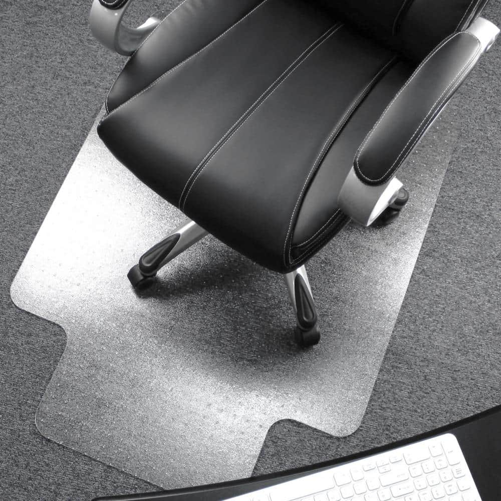 Ultimat Clear 35 in. x 47 in. Polycarbonate Lipped Indoor Chair Mat for Carpets Over 1/2 in. - Hercitys