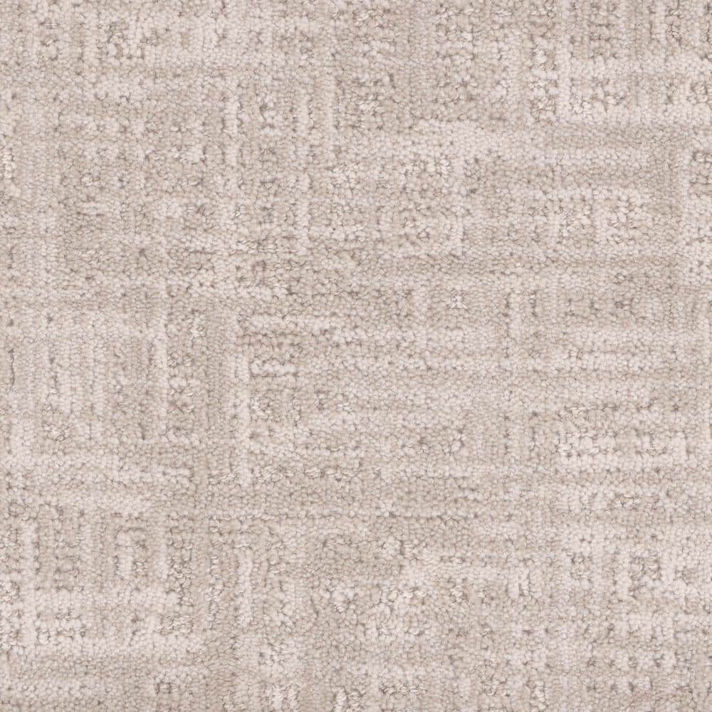 Tailored – Alabaster – Beige 38 oz. SD Polyester Pattern Installed Carpet - Hercitys
