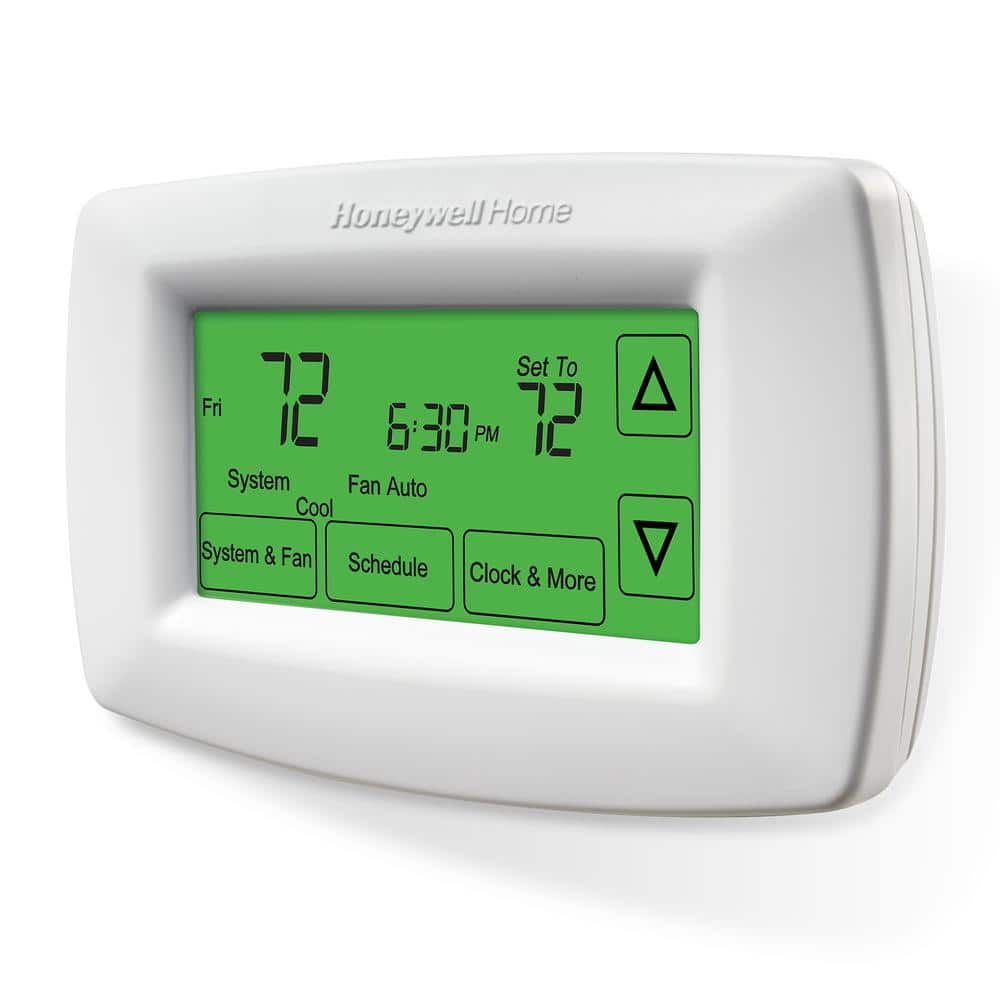 7-Day Programmable Thermostat with Touchscreen Display - Hercitys