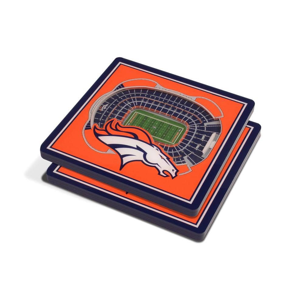 NFL Denver Broncos 3D StadiumViews Coasters - Hercitys