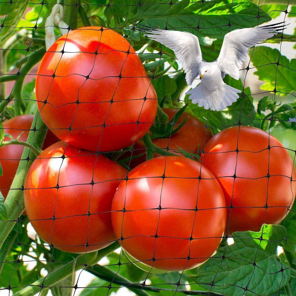 Outdoor Garden Netting 7 ft. x 100 ft. with Cable Ties for Plant Protection - Hercitys