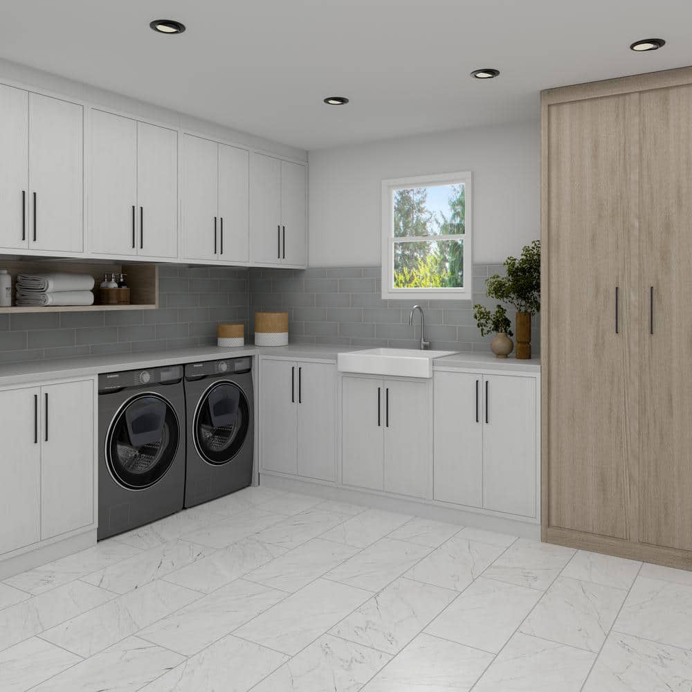 Stencil Grey 4 in. x 12 in. Glazed Porcelain Flat Floor and Wall Tile (8.72 sq. ft./case) - Hercitys