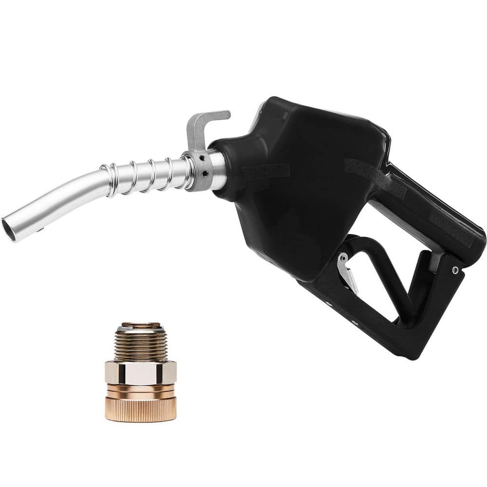 Automatic Fuel Nozzle, 3/4 in. NPT Inlet Thread and 15/16 in. Spout, 16 GPM Max Flow Rate, Auto Shut Off, Pump Handle - Hercitys