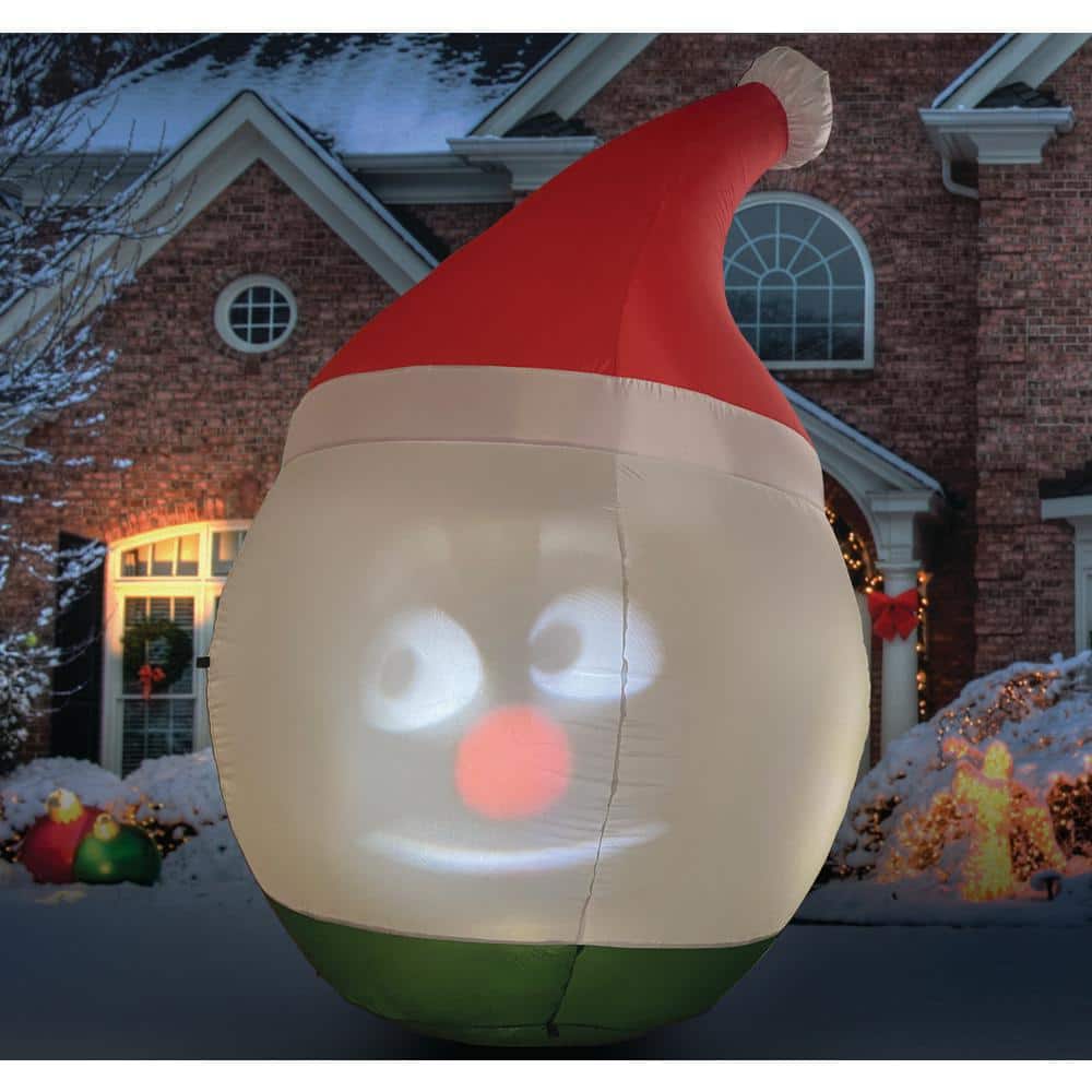 Mr. Chill 6 ft. Inflatable Snowman ANIMAT3D Plug’n Play Outdoor/Weather Proof. 6 ft. W - Hercitys