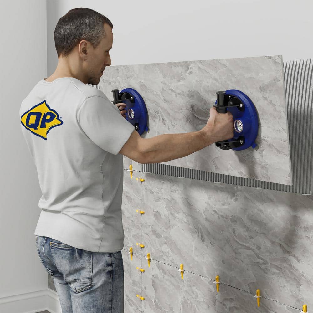 8 in. Pump Suction Cup with Safety Gauge 285 lb. Lifting Capacity - Hercitys