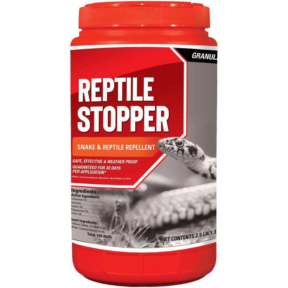 Reptile Stopper Animal Repellent, 2.5# Ready-to-Use Granular Shaker - Hercitys