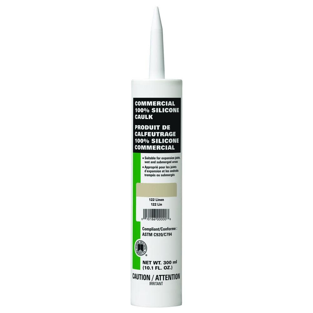 Commercial #122 Linen 10.1 oz. Silicone Caulk - Hercitys