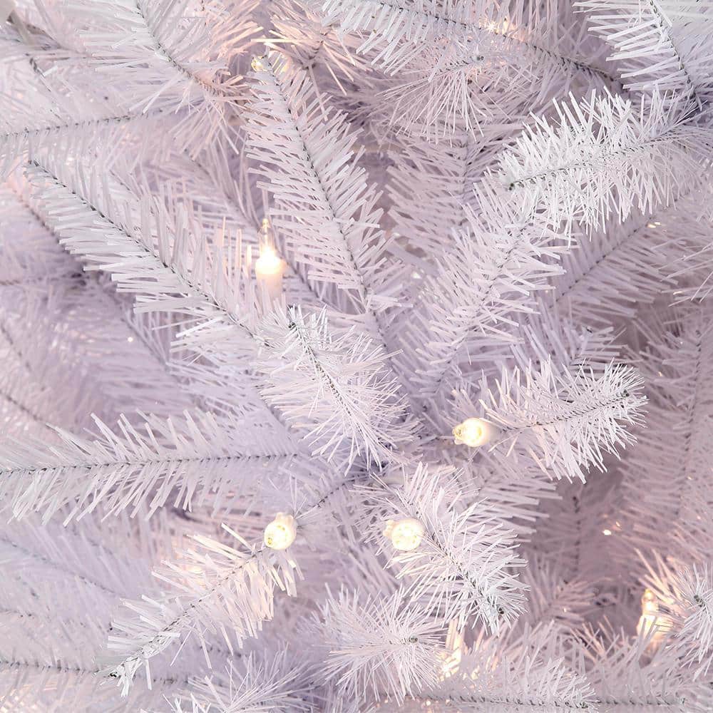 7.5 ft. Prelit Incandescent White Pencil Fraser Fir Artificial Christmas Tree with 350 UL-Listed Clear Lights - Hercitys
