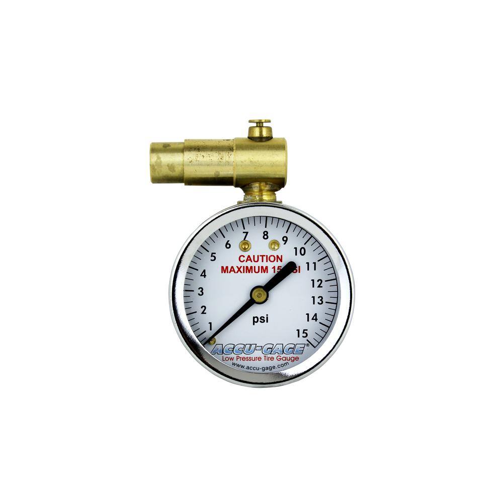 Bike Tire Pressure Gauge Presta Valve with Bleeder Valve 15 PSI - Hercitys
