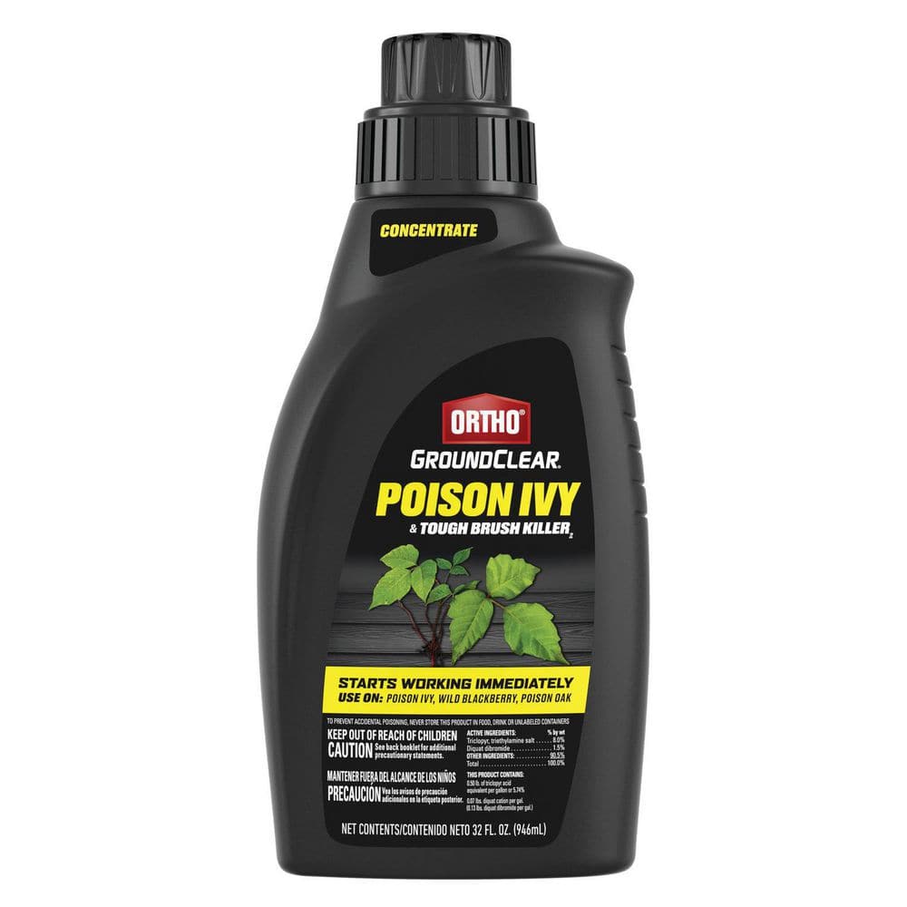 GroundClear Poison Ivy and Tough Brush Killer2, 32 fl. oz. Concentrate Weed Killer - Hercitys