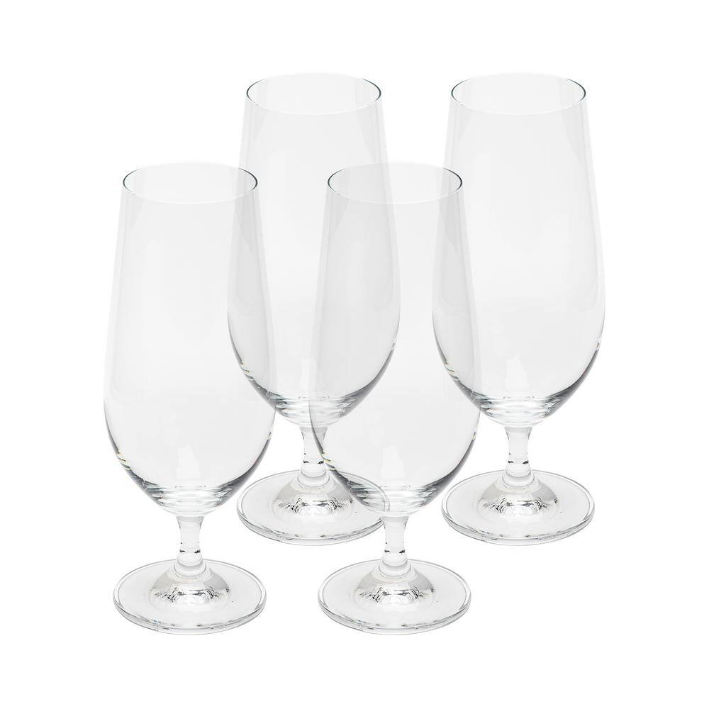 David Shaw Designs 13 oz. Footed Water/Beer Glass Set (Set of 4) - Hercitys