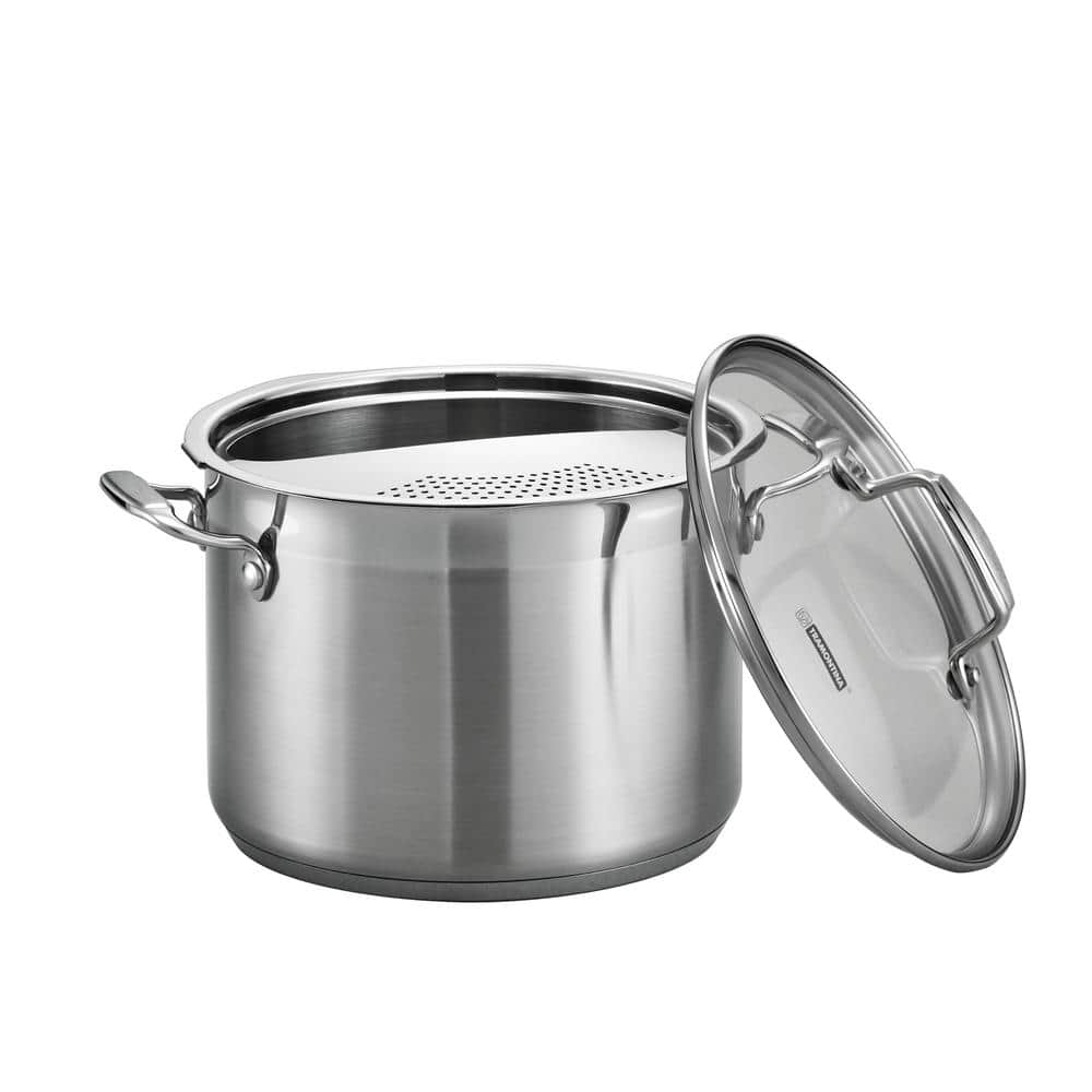 Gourmet 6 qt. Stainless Steel Stock Pot with Glass Lid - Hercitys