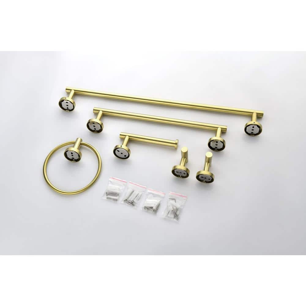 Wall Mount Gold Paper Towel Holder 6-Piece - Hercitys