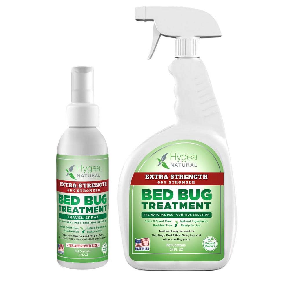 Mite and Bed bug Extra Strength Kit,Odorless,Non Toxic- Includes Bed Bug Spray & TSA approved Travel Spray Insect Killer - Hercitys