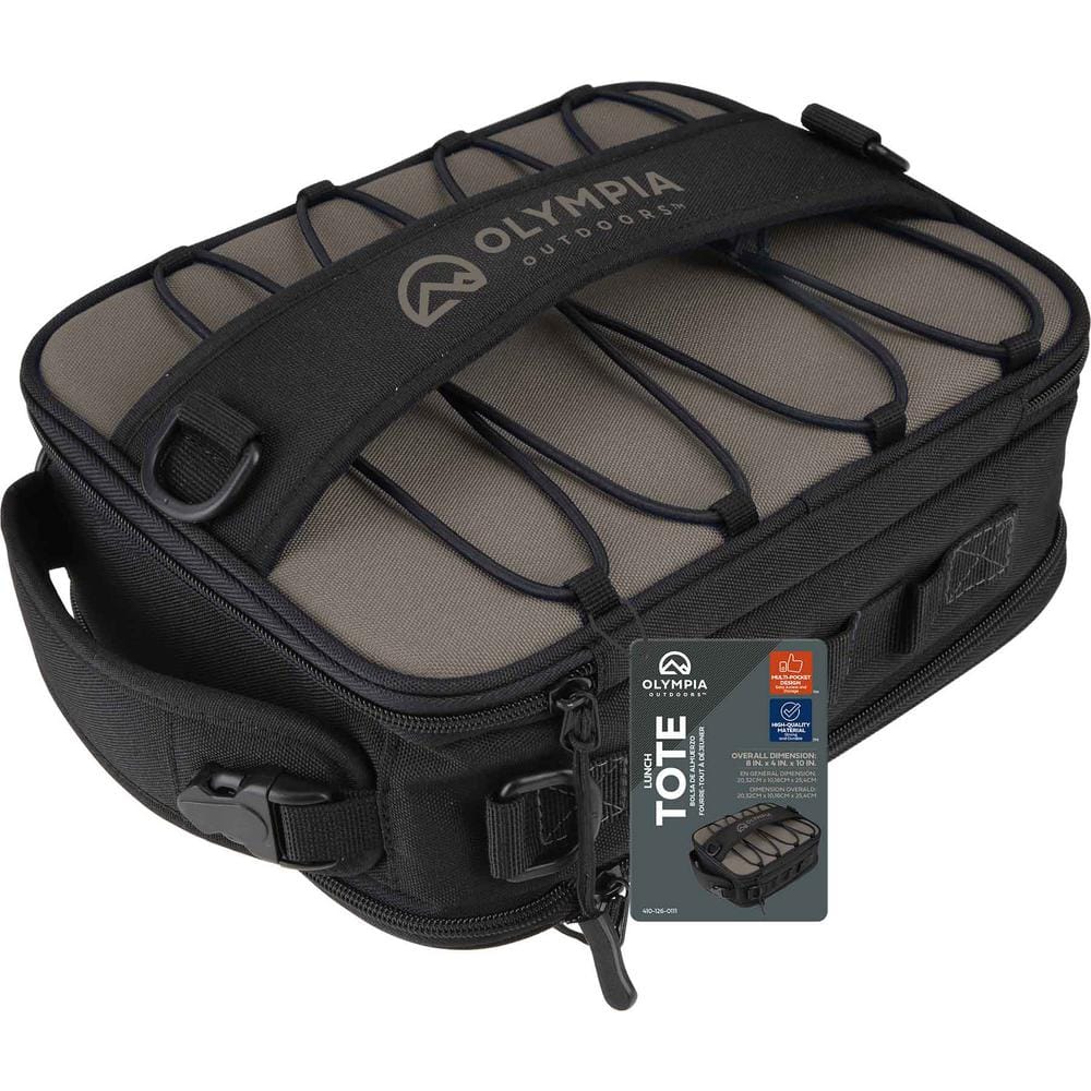 Outdoors Series Portable Insulated Black Lunch Bag – Compact, Convenient Meal Carrier, Ideal for Fresh Food On-the-Go - Hercitys