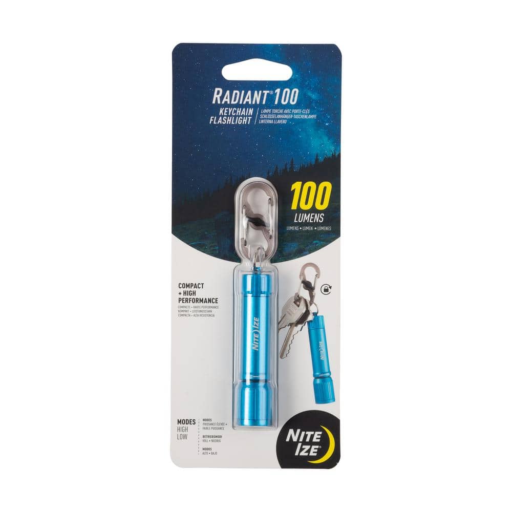 Radiant 100 Keychain Flashlight in Blue - Hercitys