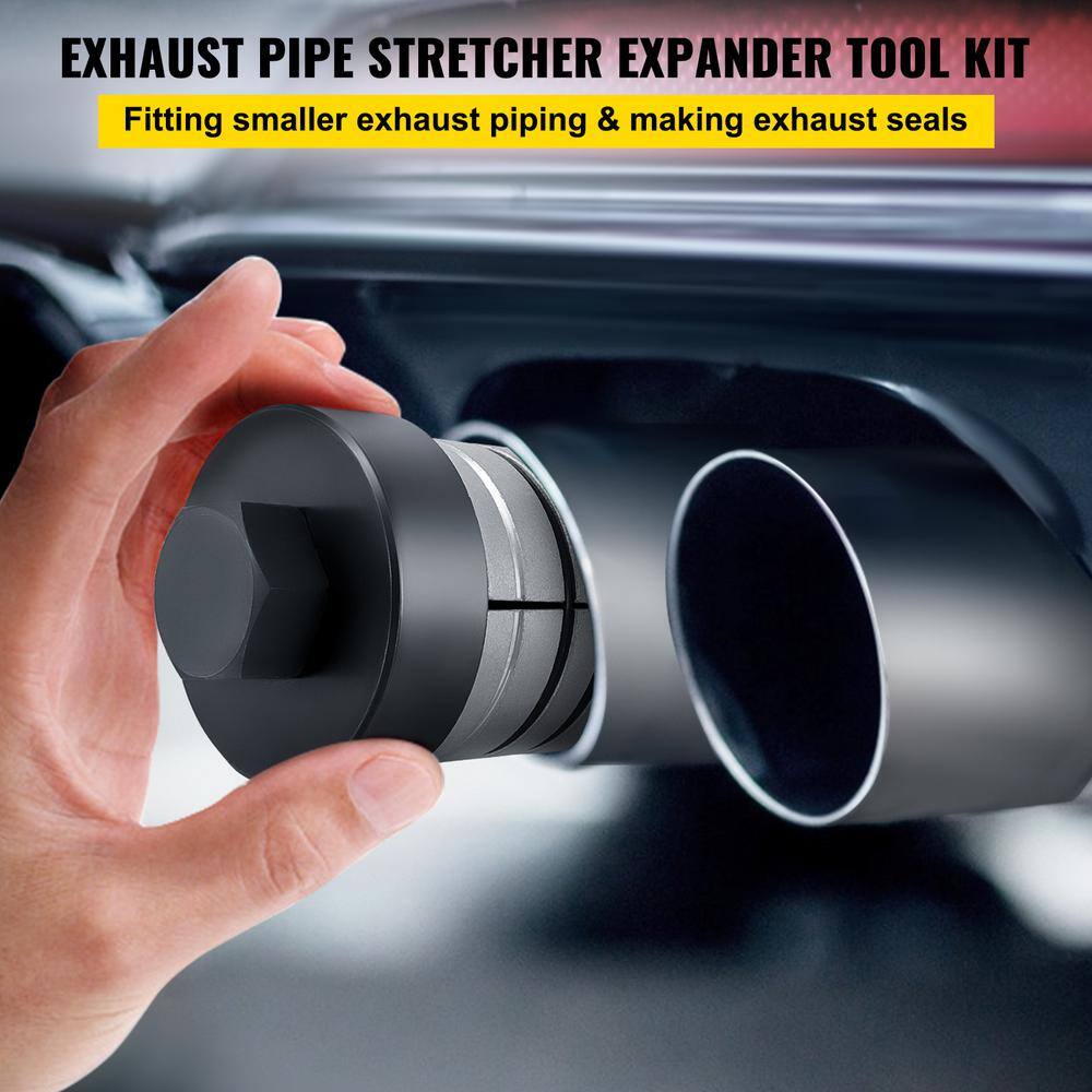 Pipe Stretcher Kit, Exhaust Pipe Stretcher Kit 1 in. -5/8 in. to 4 in. -1/4 in. Exhaust Pipe Expander Kit for Tail - Hercitys