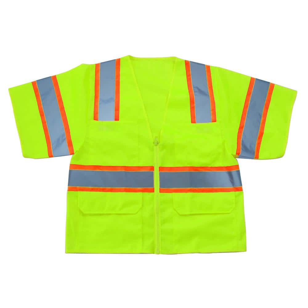 High Visibility Lime Green Class 3 Safety Vest - Hercitys