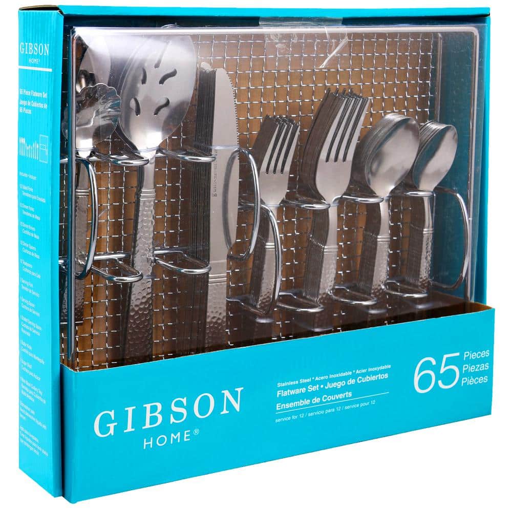 Prato 65-Piece Flatware Set with Wire Caddy (Service for 4) - Hercitys