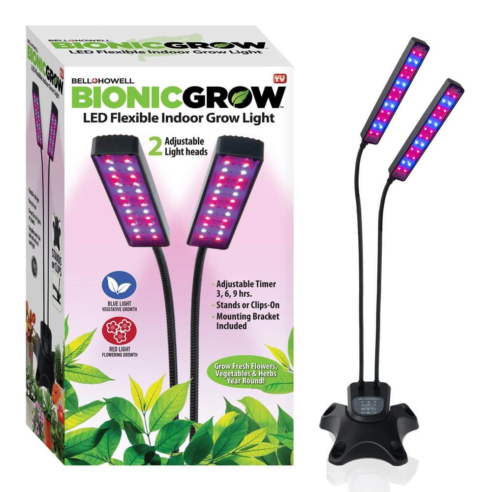 Bionic Grow 5-Watt Equivalent Indoor LED Full Spectrum UV Flexible Plant Grow Light in Color Changing Lights - Hercitys