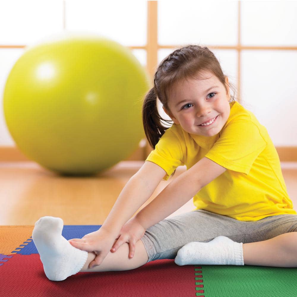 Rainbow 24 in. x 24 in. x 0.47 in. Foam Interlocking Floor Mat (6-Pack) - Hercitys