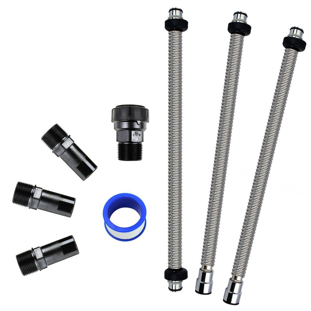 APEC Whole House System Dual Tank Installation Kit for Water Filter and Water Softener Combo System - Hercitys