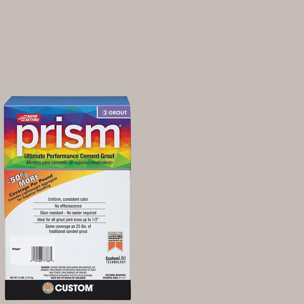 Prism #643 Warm Gray 17 lb. Ultimate Performance Grout - Hercitys