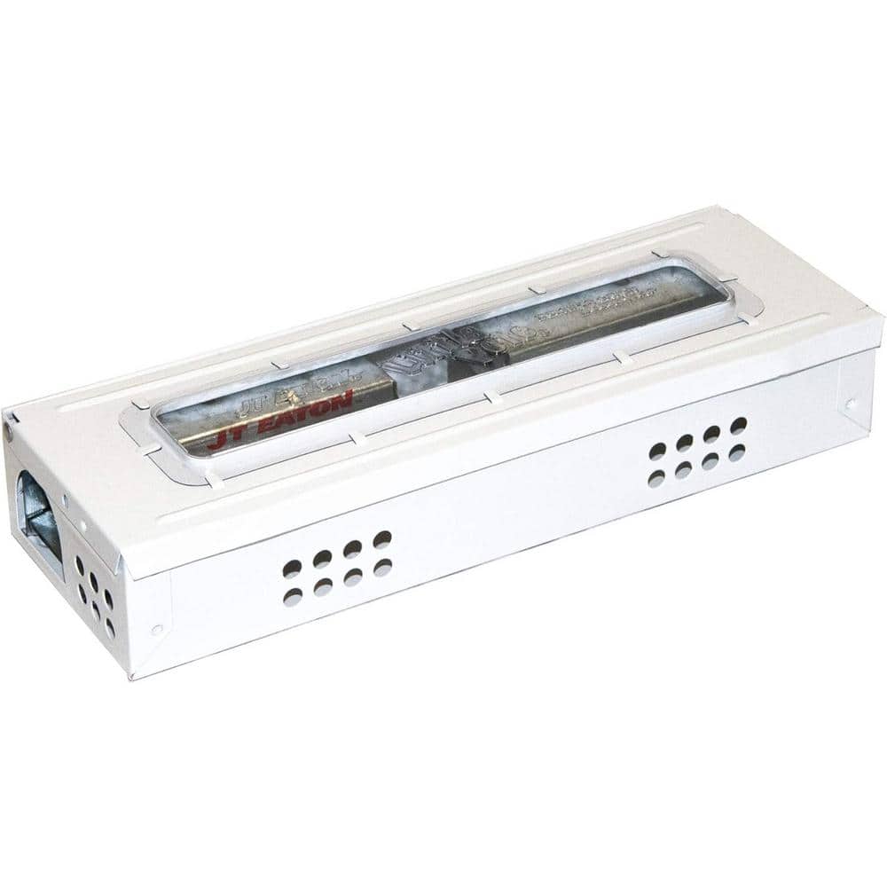 Little Pete Slim Multiple Catch Mouse Trap with Clear Lid and White Powder Coat (12-Pack) - Hercitys