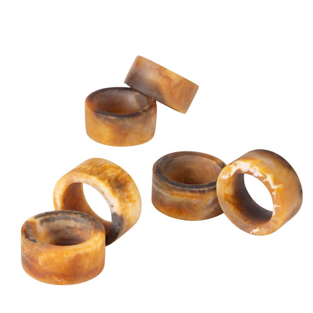 Kampai Resin Napkin Rings – 2 in. x 1 in. (Set of 6) - Hercitys