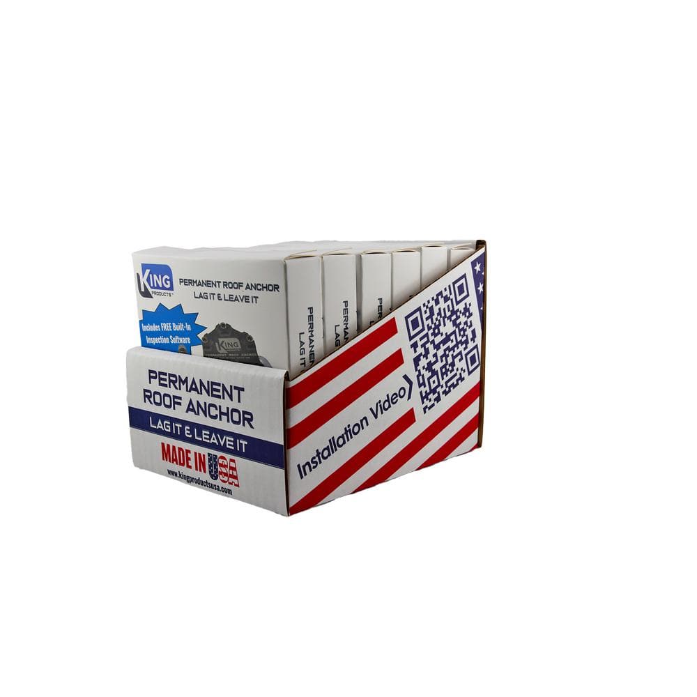 Weatherproof Permanent Roof Anchor for Fall Protection Installs Anywhere on Roof Post-Construction Everything Included - Hercitys