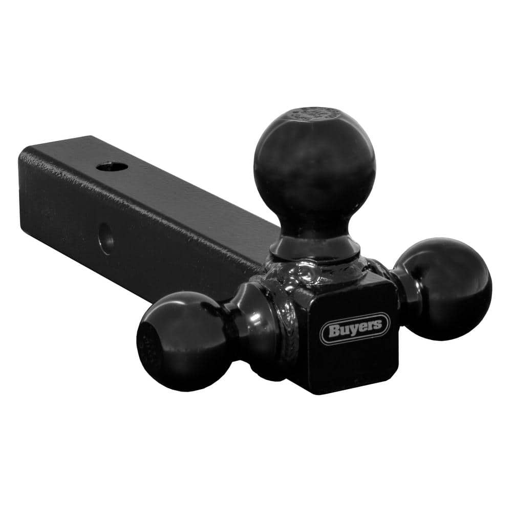 Tri-Ball Hitch-Solid Shank with Black Towing Balls - Hercitys