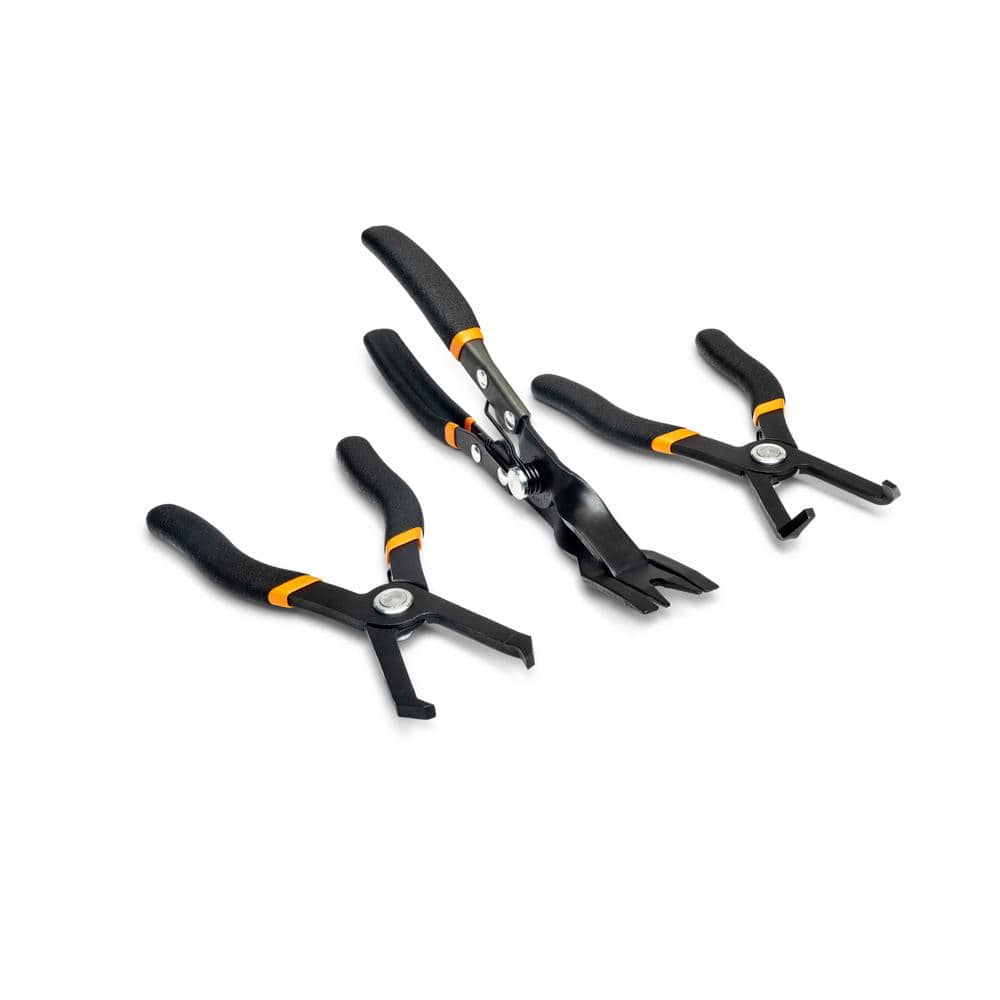 Body Panel Removal Plier Set with Dipped Grips (3-Piece) - Hercitys