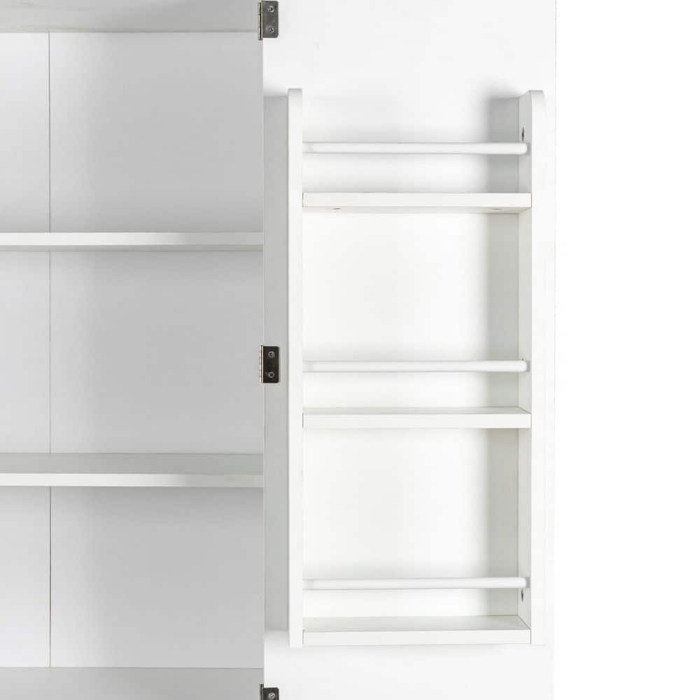 White with melamine finish Pantry Organizer with Adjustable Shelves;Removable Shelves - Hercitys