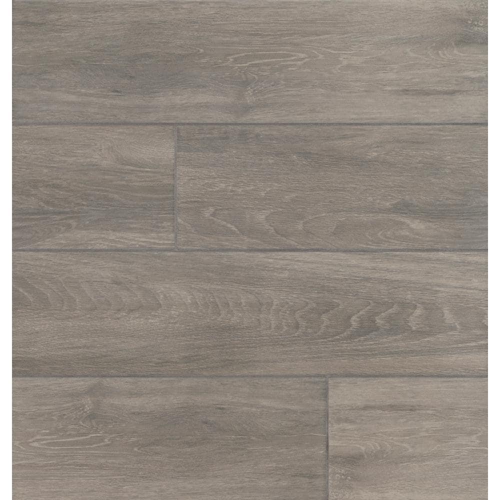 Mainstreet Grey 6 in. x 24 in. Matte Ceramic Wood Look Floor and Wall Tile (17 sq. ft./Case) - Hercitys