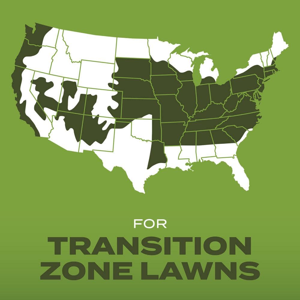 Turf Builder 2.4 lbs. Grass Seed Tall Fescue Mix with Fertilizer and Soil Improver, Durable to Resist Harsh Conditions - Hercitys