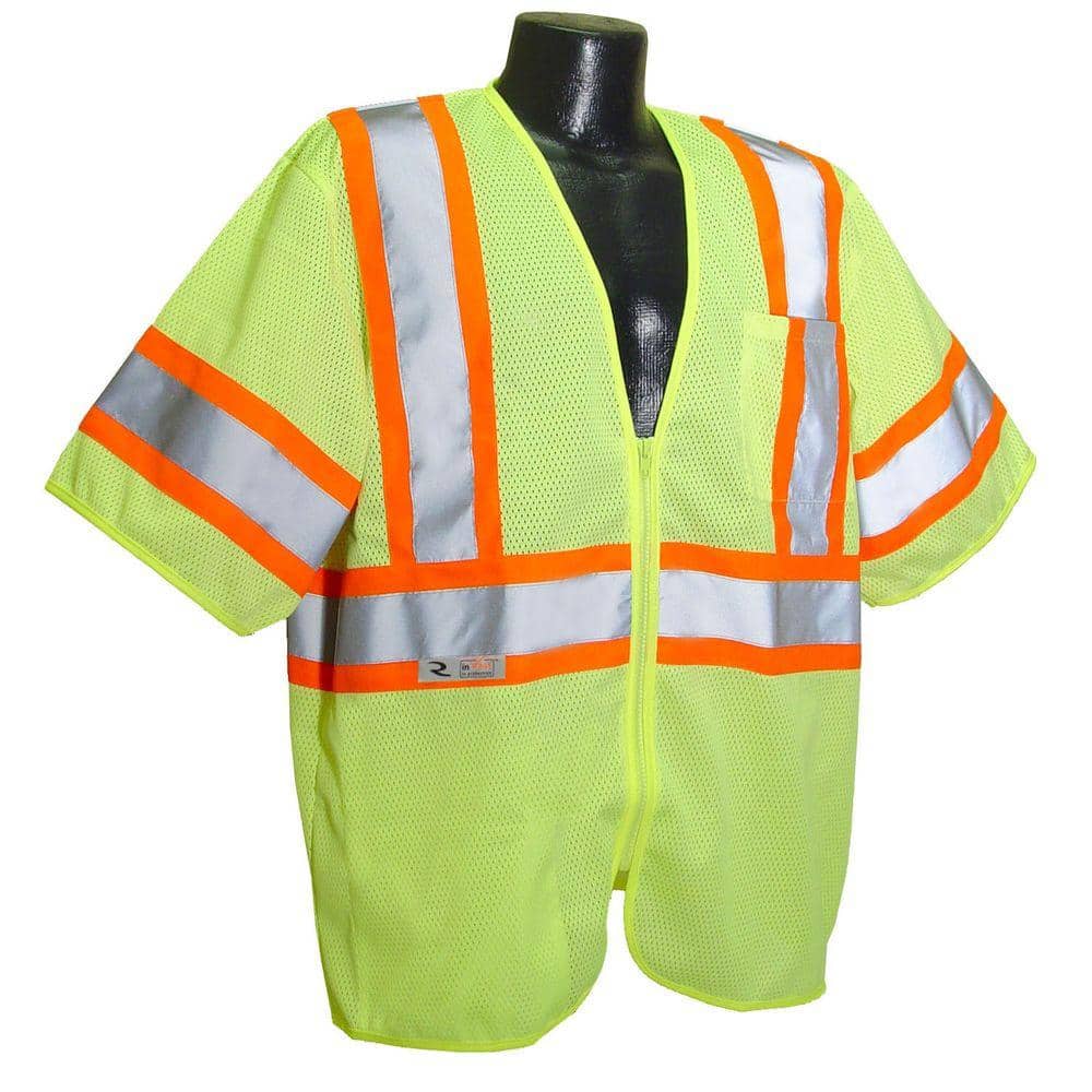 CL 3 Tshirt with Contrast green 5X Safety Vest - Hercitys