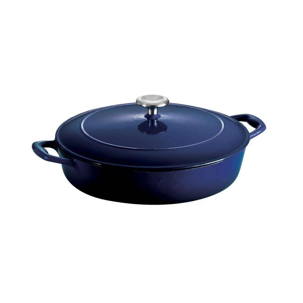 Gourmet 4 Qt. Cast Iron Braising Pan - Hercitys