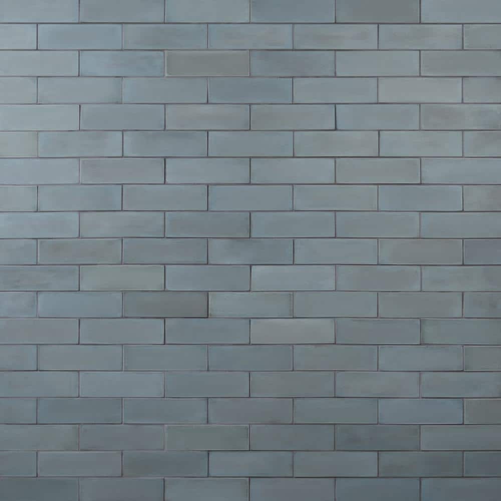 Vibe Teal 2.36 in. x 7.87 in. Matte Cement Subway Wall Tile (3.88 sq. ft./Case) - Hercitys