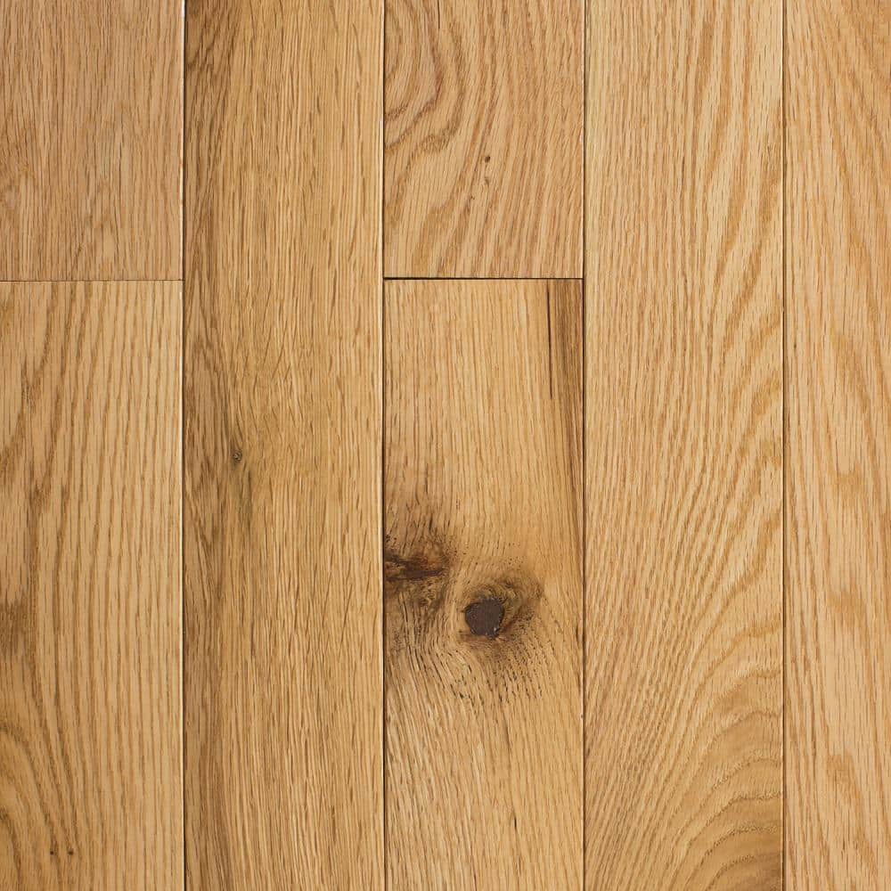 Natural Red Oak 3/4 in. T x 5 in. W Smooth Solid Hardwood Flooring (20 sq.ft./case) - Hercitys