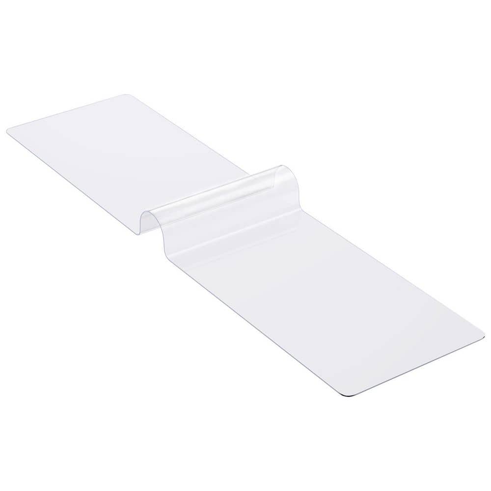 Plastic Table Cover 42 x 96 in. 1.5 mm Thick Clear Solid Table Protector Rectangle PVC Desk Mat Waterproof - Hercitys
